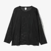Crew Neck Shirt - Dk. Brown - Knit Mesh