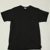 Cross Crew Neck  Pocket Tee - Black