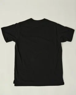 Cross Crew Neck  Pocket Tee - Black