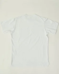 Cross Crew Neck  Pocket Tee - White