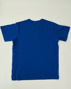 Cross Crew Neck  Pocket Tee - Royal Blue