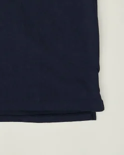 Cross Crew Neck  Pocket Tee - Navy