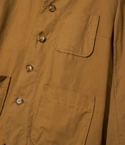 Cutaway Jacket - Dk. Khaki Cotton Crosgrain