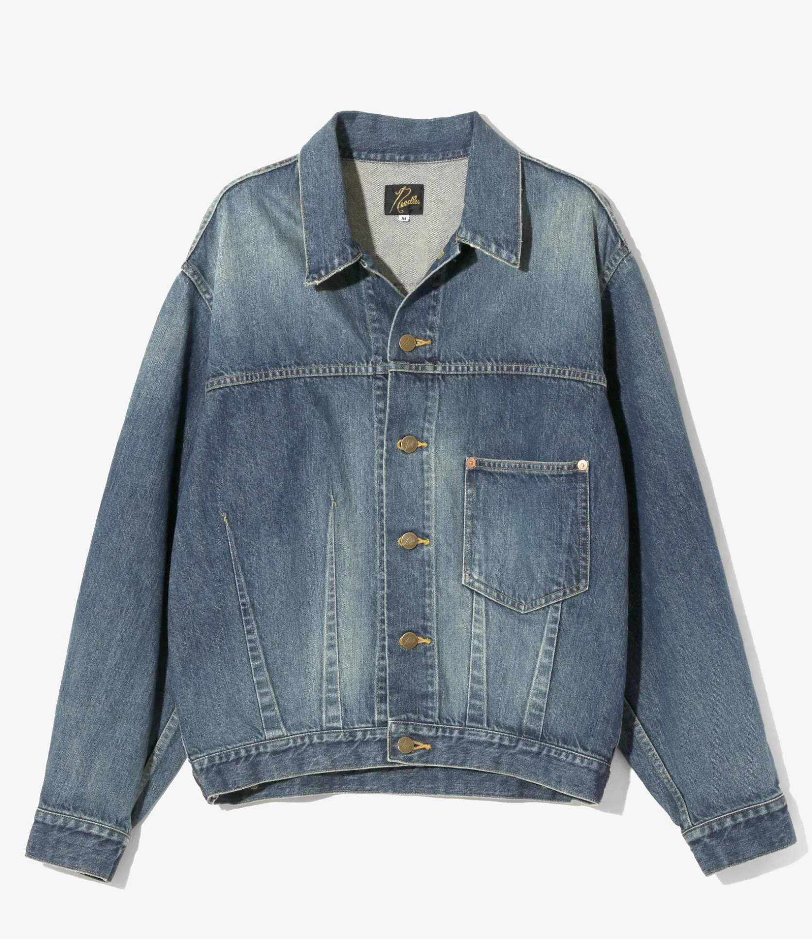 Darts Bottom Jean Jacket - Indigo - 12oz Denim