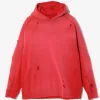 Darts Sweat Hoody - Red - French Terry