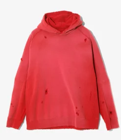 Darts Sweat Hoody - Red - French Terry