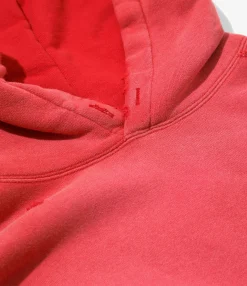 Darts Sweat Hoody - Red - French Terry