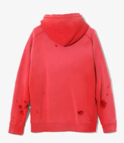 Darts Sweat Hoody - Red - French Terry