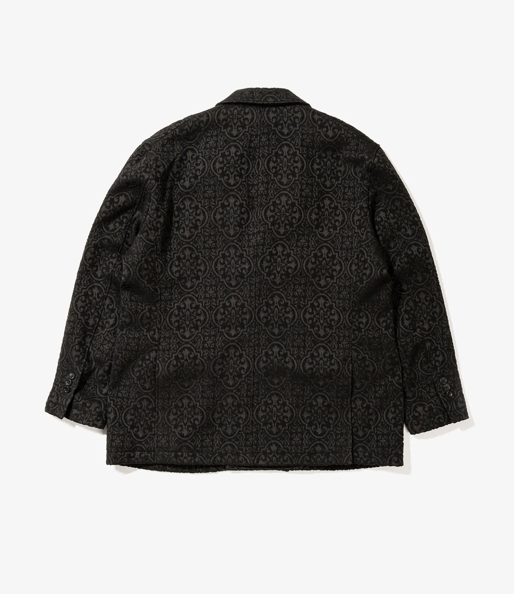 DBL Peak Jacket - Black Crest Flocked Jacquard