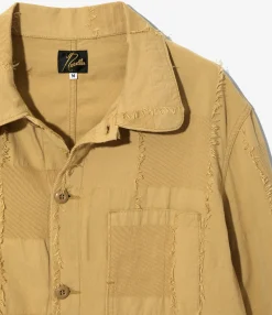 D.N. Coverall - Khaki - Ripstop Cut Jacquard