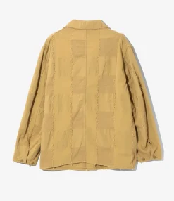 D.N. Coverall - Khaki - Ripstop Cut Jacquard