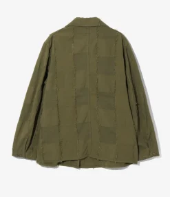 D.N. Coverall - Olive - Ripstop Cut Jacquard