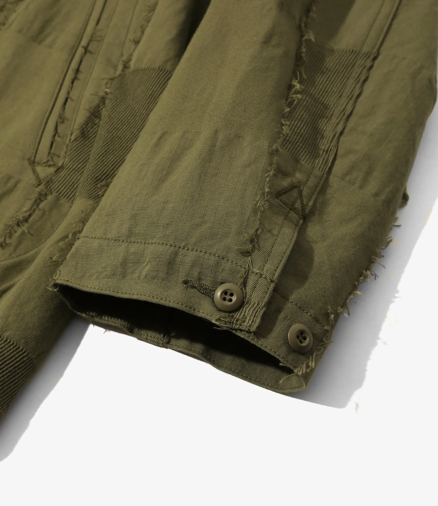 D.N. Coverall - Olive - Ripstop Cut Jacquard