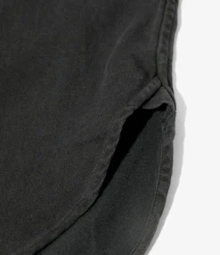 Double Collar Shirt - Black - 6oz Denim