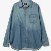Double Collar Shirt - Blue - 6oz Denim