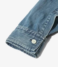 Double Collar Shirt - Blue - 6oz Denim