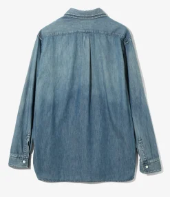 Double Collar Shirt - Blue - 6oz Denim
