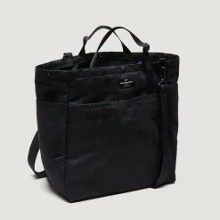 EG x BAGSINPROGRESS - Carry All Beach Bag - Black Polyester Fake Suede