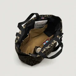 EG x BAGSINPROGRESS - Carry All Beach Bag - Brown Nyco Leopard Print