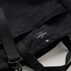 EG x BAGSINPROGRESS - Carry All Beach Bag - Black Polyester Fake Suede