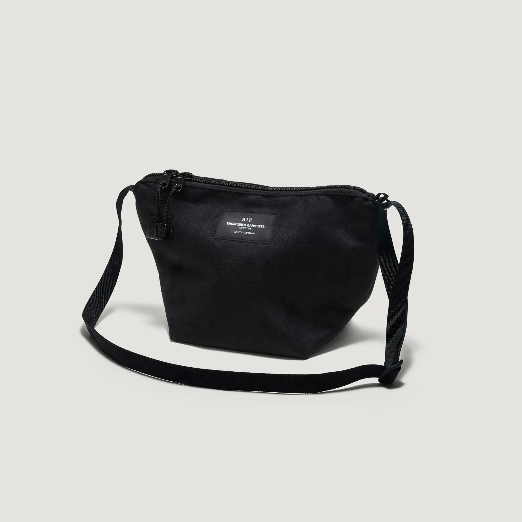 EG x BAGSINPROGRESS - Micro Tote - Black Polyester Fake Suede