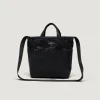 EG x BAGSINPROGRESS - Multi-Pocket Bag - Medium - Black Polyester Fake Suede