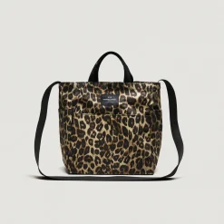 EG x BAGSINPROGRESS - Multi-Pocket Bag - Medium - Brown Nyco Leopard Print