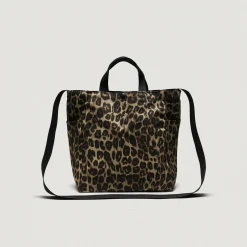 EG x BAGSINPROGRESS - Multi-Pocket Bag - Medium - Brown Nyco Leopard Print