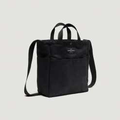 EG x BAGSINPROGRESS - Multi-Pocket Bag - Medium - Black Polyester Fake Suede