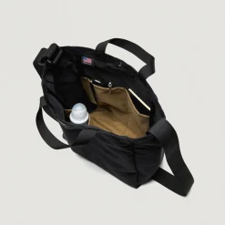 EG x BAGSINPROGRESS - Multi-Pocket Bag - Medium - Black Polyester Fake Suede