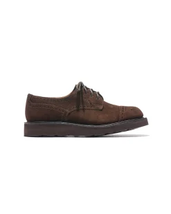 EG x Tricker's - Women's Asymmetric Gibson - Brown - Suede - Morflex Sole