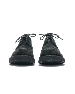 EG x Tricker's - Women's Asymmetric Gibson - Black - Suede - Morflex Sole