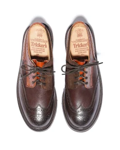 EG x Tricker's - Women's Brogue Shoe - Brown - Multi Tone - Morflex Sole