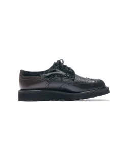 EG x Tricker's - Women's Brogue Shoe - Black - Multi Tone - Morflex Sole