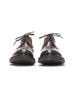 EG x Tricker's - Women's Brogue Shoe - Brown - Multi Tone - Morflex Sole