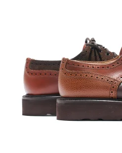 EG x Tricker's - Women's Brogue Shoe - Brown - Multi Tone - Morflex Sole
