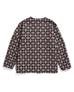 Engineer Jacket - Multi Color Mix Pattern Block Jacquard