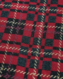 Engineer Jacket - Red / Charcoal Old Plaid Jacquard