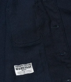 Engineer Short Jacket - Dk. Navy Cotton Heavy Basketweave
