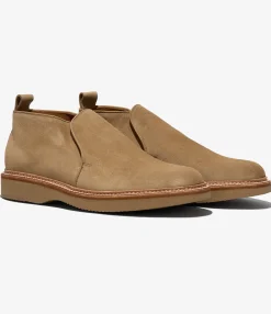 Engineered Garments x Alden - Slip-on Chukka Boot - Tan Suede
