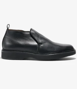 Engineered Garments x Alden - Slip-on Chukka Boot - Black Calfskin