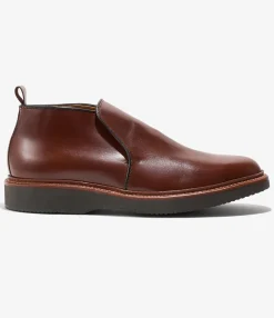 Engineered Garments x Alden - Slip-on Chukka Boot - Brown Calfskin
