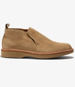 Engineered Garments x Alden - Slip-on Chukka Boot - Tan Suede