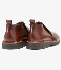 Engineered Garments x Alden - Slip-on Chukka Boot - Brown Calfskin