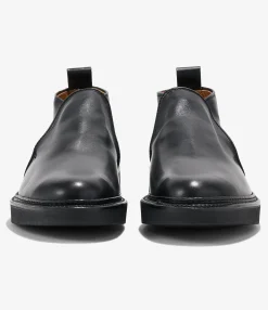 Engineered Garments x Alden - Slip-on Chukka Boot - Black Calfskin