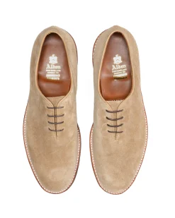 Engineered Garments x Alden - Wholecut  Plain Toe Oxford - Tan Suede