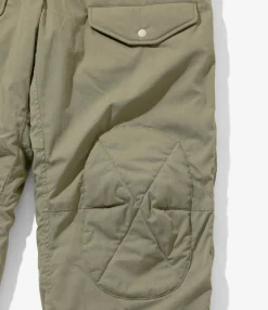 Engineered Garments x Nanga - Airborne Down Pant - Khaki - Flame Resistant Polyester Aramid Ripstop