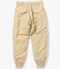 Engineered Garments x Nanga - Airborne Down Pant - Beige - Flame Resistant Polyester Aramid Ripstop