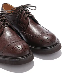 Engineered Garments x Tricker's  Asymmetric Gibson - Brown Scotch Grain Morflex