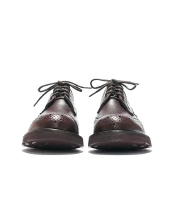 Engineered Garments x Tricker's  Asymmetric Gibson - Brown Scotch Grain Morflex